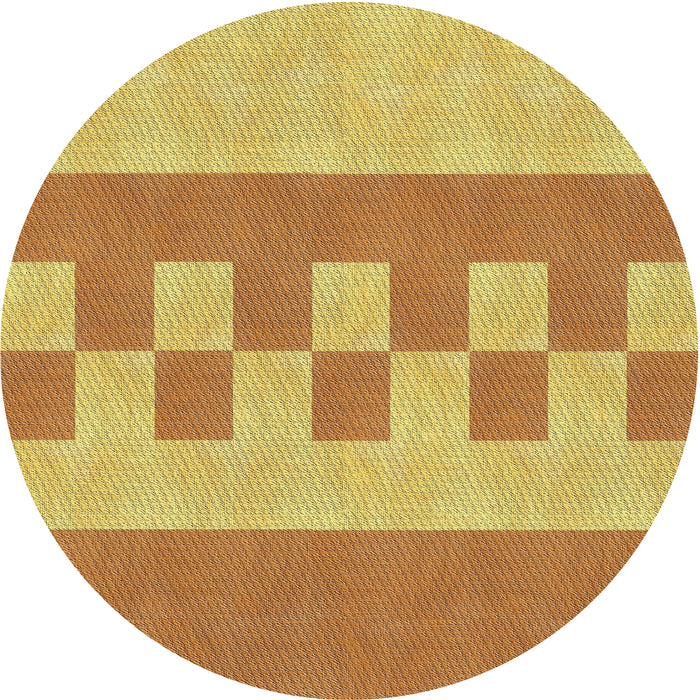 Square Machine Washable Transitional Sedona Brown Rug, wshpat3950