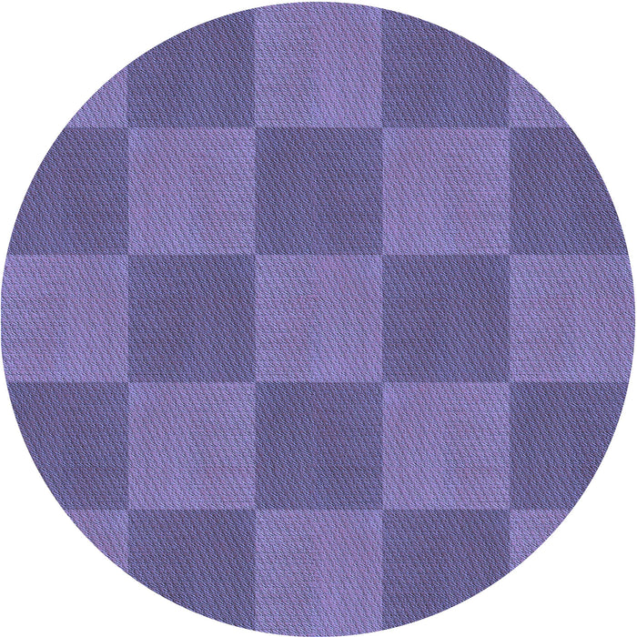 Square Machine Washable Transitional Deep Periwinkle Purple Rug in a Living Room, wshpat3951blu