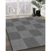 Patterned Gray Rug in Family Room, pat3951gry