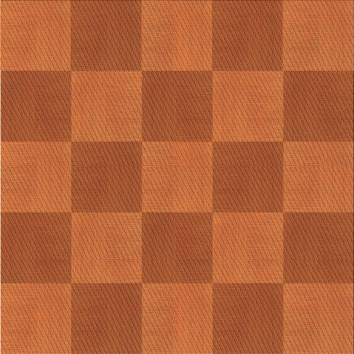 Round Patterned Neon Orange Rug, pat3951org