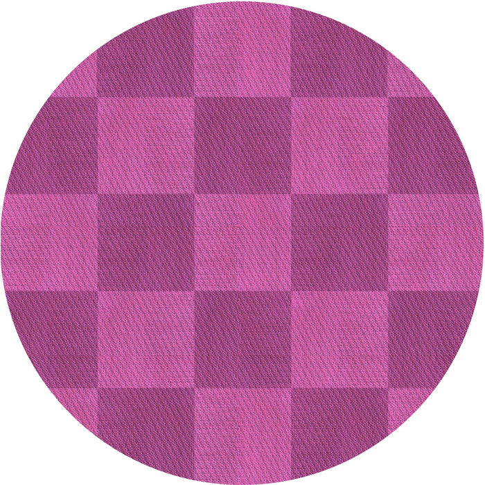 Square Patterned Deep Pink Rug, pat3951pur
