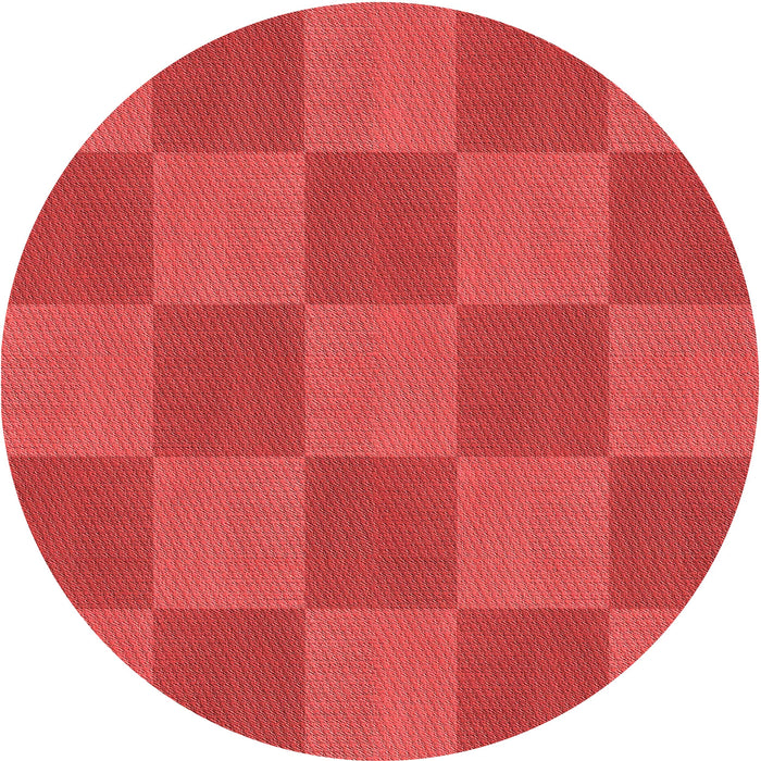 Square Patterned Red Rug, pat3951rd