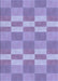 Machine Washable Transitional Purple Mimosa Purple Rug, wshpat3952blu