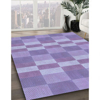 Patterned Purple Mimosa Purple Rug, pat3952blu