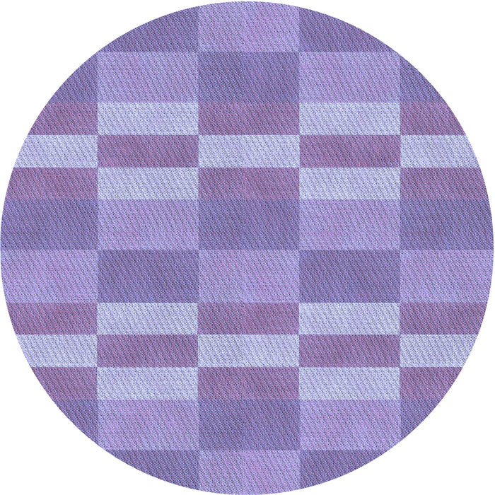 Square Patterned Purple Mimosa Purple Rug, pat3952blu