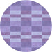 Square Patterned Purple Mimosa Purple Rug, pat3952blu