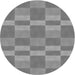 Square Patterned Smokey Gray Rug, pat3952gry