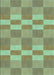 Patterned Pastel Green Rug, pat3952lblu