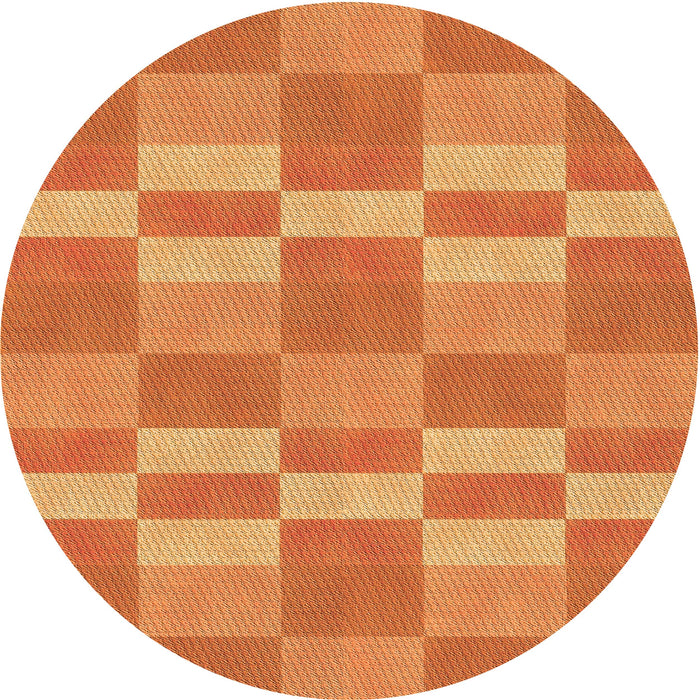 Square Machine Washable Transitional Orange Rug in a Living Room, wshpat3952org