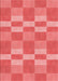 Patterned Ruby Red Rug, pat3952rd