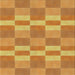 Sideview of Machine Washable Transitional Orange Rug, wshpat3952