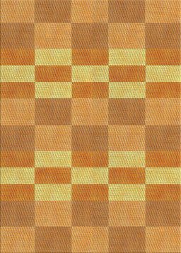 Patterned Orange Novelty Rug, pat3952
