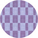 Square Patterned Medium Purple Rug, pat3953blu