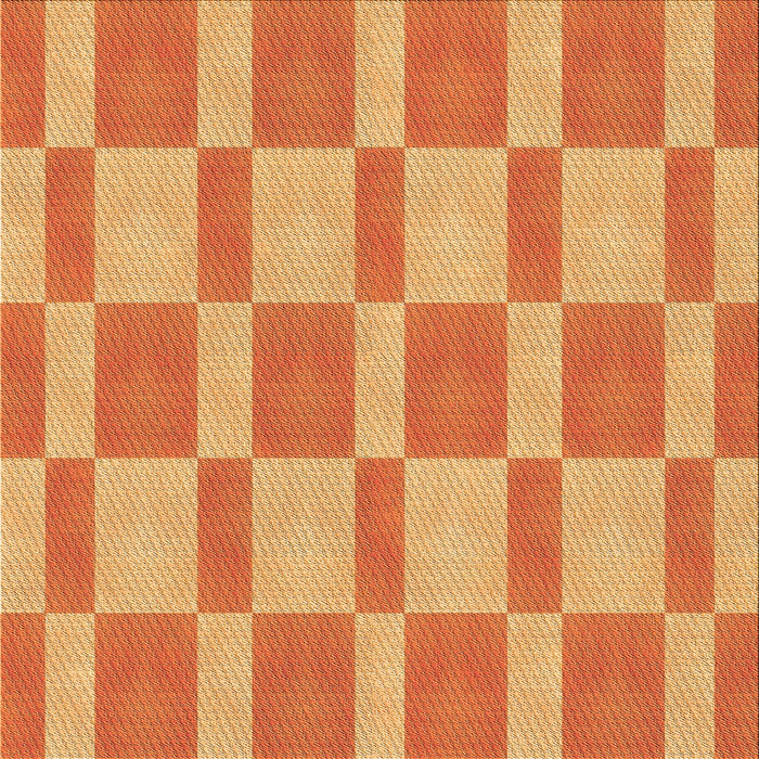 Round Machine Washable Transitional Orange Rug, wshpat3953org