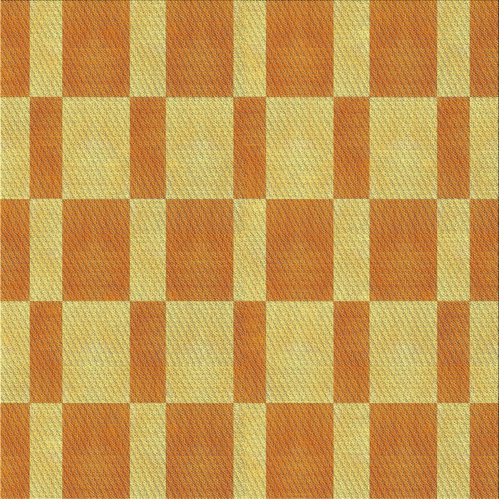 Square Patterned Sedona Brown Novelty Rug, pat3953