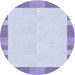 Square Patterned Blue Rug, pat3954blu