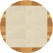 Square Machine Washable Transitional Golden Blonde Gold Rug in a Living Room, wshpat3954brn