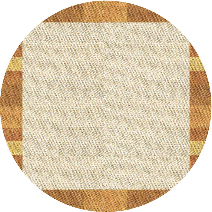 Square Patterned Golden Blonde Gold Rug, pat3954brn