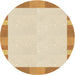 Square Patterned Golden Blonde Gold Rug, pat3954brn
