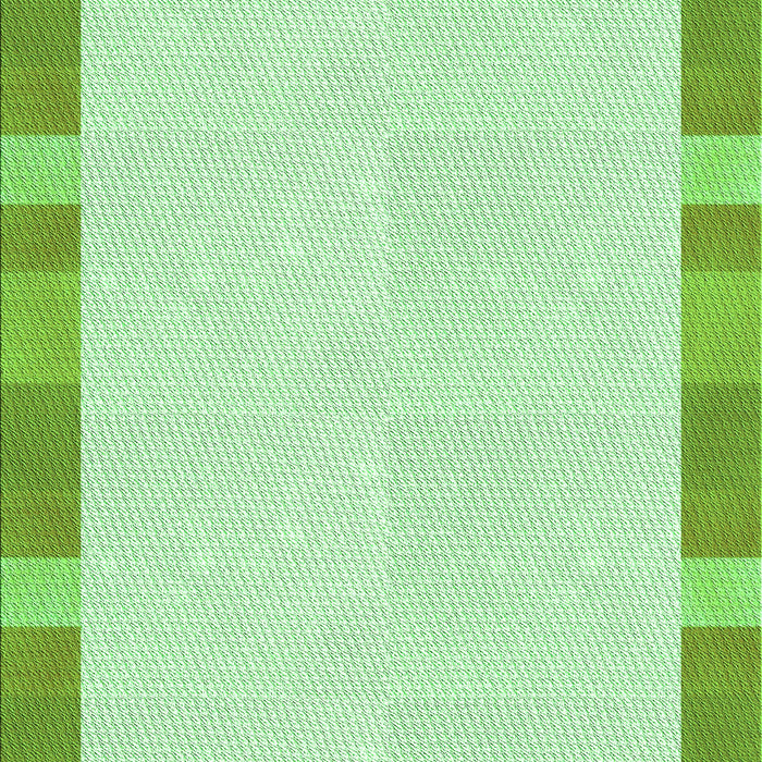 Machine Washable Transitional Green Rug, wshpat3954grn