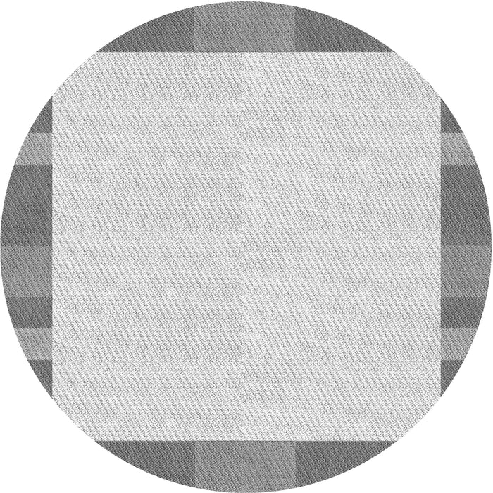 Square Patterned Gunmetal Gray Rug, pat3954gry