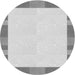 Square Patterned Gunmetal Gray Rug, pat3954gry
