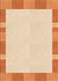 Patterned Deep Peach Orange Rug, pat3954org