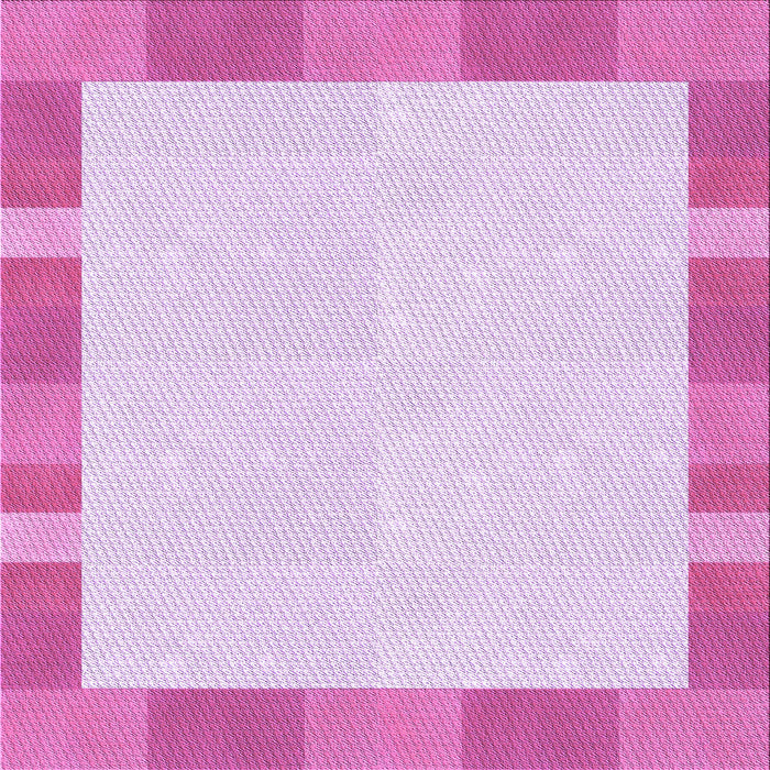 Round Patterned Blossom Pink Rug, pat3954pur