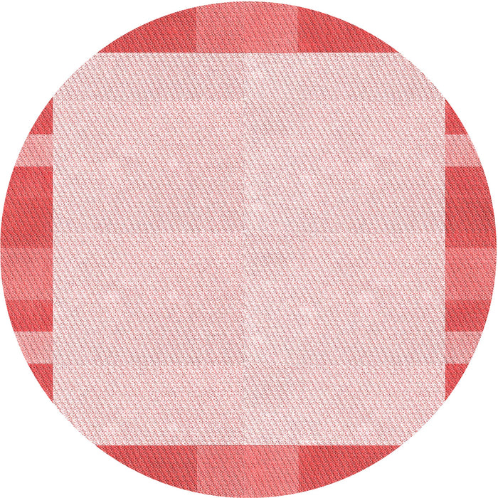 Square Patterned Light Red Pink Rug, pat3954rd