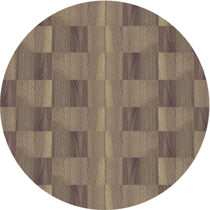Square Machine Washable Transitional Dark Almond Brown Rug in a Living Room, wshpat3955brn