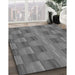 Patterned Gray Rug in Family Room, pat3955gry