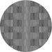 Square Patterned Gray Rug, pat3955gry