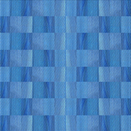 Square Patterned Blue Novelty Rug, pat3955