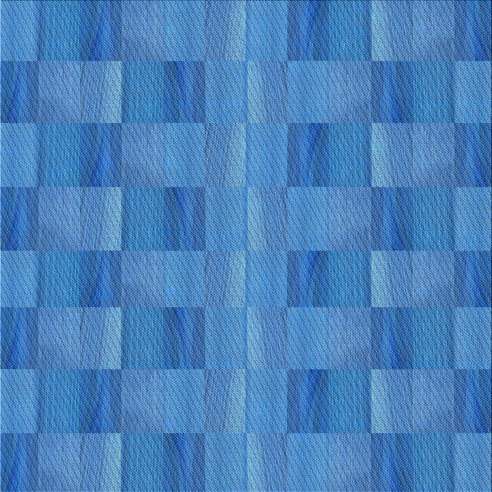 Square Patterned Blue Novelty Rug, pat3955