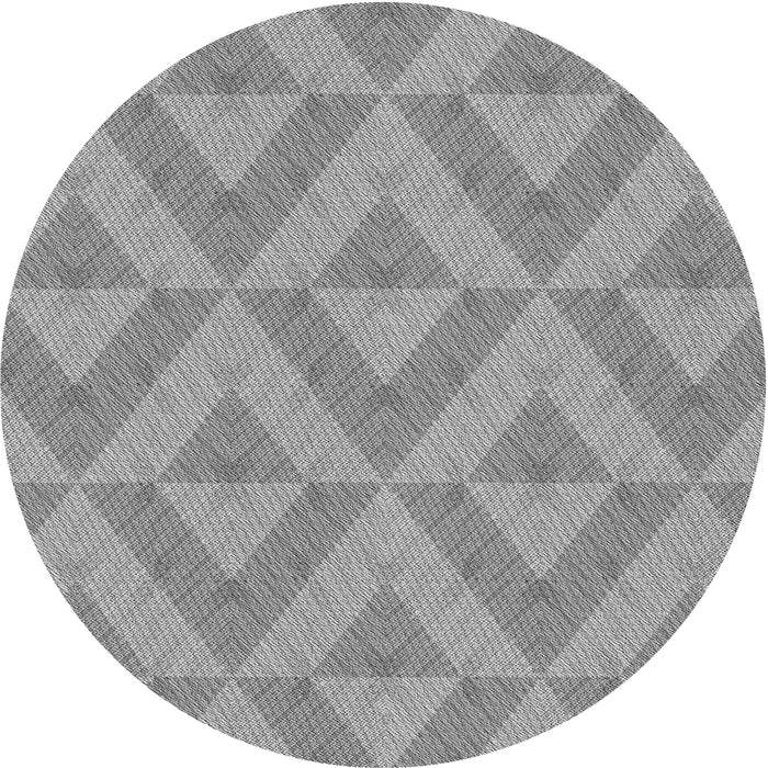Square Patterned Cloud Gray Rug, pat3956gry