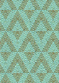 Machine Washable Transitional Blue Green Rug, wshpat3956lblu