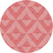 Square Machine Washable Transitional Pastel Pink Rug in a Living Room, wshpat3956rd