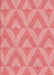 Machine Washable Transitional Pastel Pink Rug, wshpat3956rd