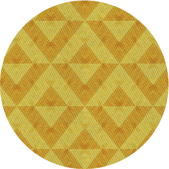 Square Machine Washable Transitional Gold Yellow Rug in a Living Room, wshpat3956yw