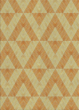 Patterned Chrome Gold Yellow Novelty Rug, pat3956