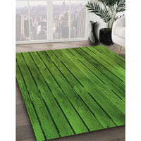 Patterned Apple Green Rug, pat3957grn