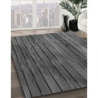 Patterned Platinum Gray Rug, pat3957gry
