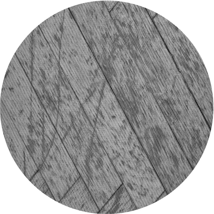 Square Patterned Ash Gray Rug, pat3958gry