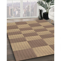 Patterned Sienna Brown Rug, pat3959brn