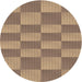 Square Patterned Sienna Brown Rug, pat3959brn