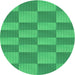 Square Patterned Neon Green Rug, pat3959grn