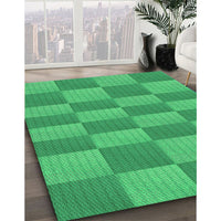 Patterned Neon Green Rug, pat3959grn