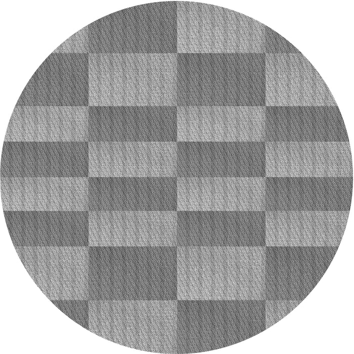 Square Patterned Smokey Gray Rug, pat3959gry