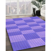 Patterned Purple Mimosa Purple Rug, pat3959pur