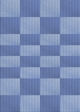Patterned Sky Blue Novelty Rug, pat3959